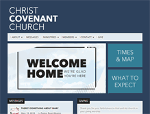 Tablet Screenshot of christcov.net